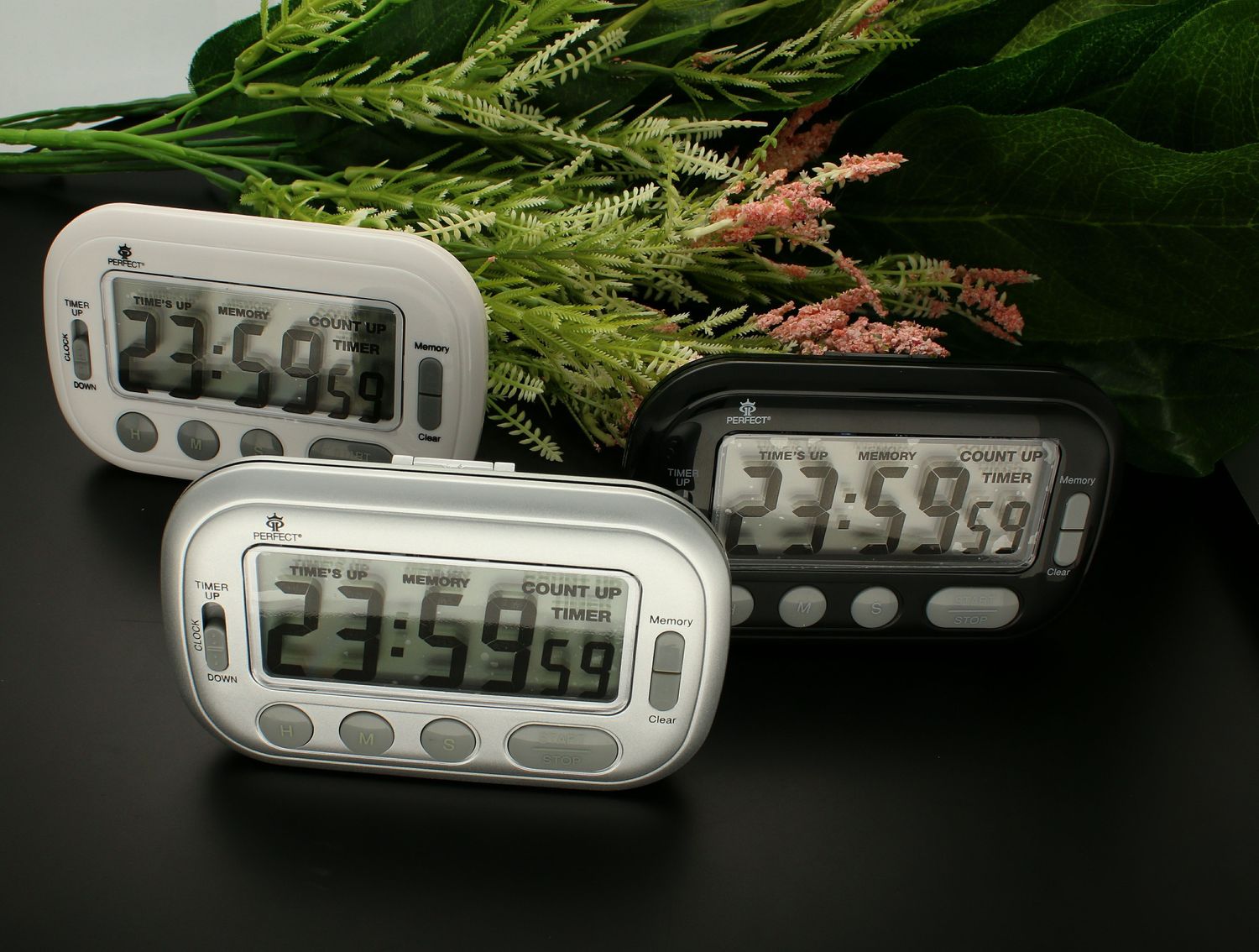 Minutnik kwarcowy cyfrowy z funkcją stopera srebrny TM89 SREBRNY.jpg